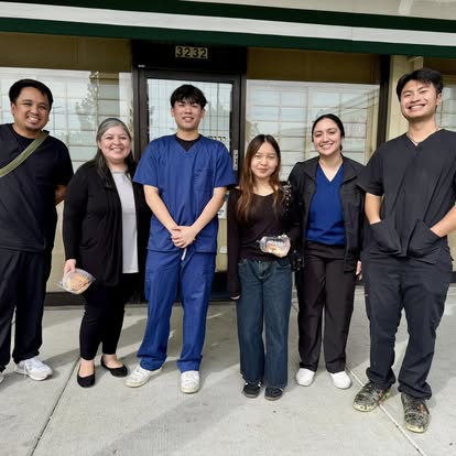 Group staff photo outside