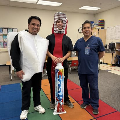 Team in costumes
